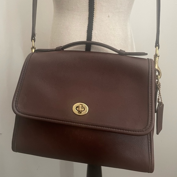 Coach Bags Vintage Coach Court Bag 987 Mahogany Poshmark